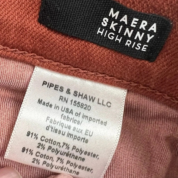 Veronica Beard Maera High-Rise Skinny Jeans Cinnamon Designer Denim 26 - Picture 8 of 11